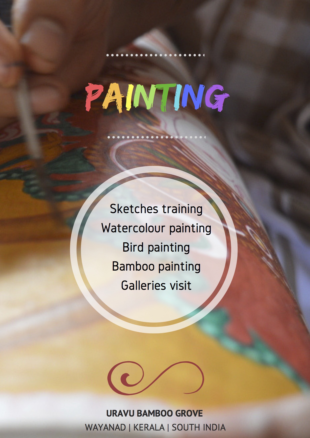 Painting Activity in Uravu Bamboo Grove Wayanad